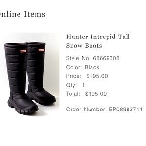 Hunter  boots